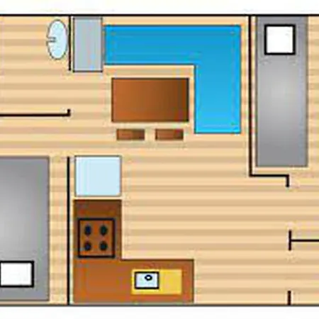 Mobil-home Accueillant, Animaux Admis - 4 Pers. - Api-1-52-2815 *